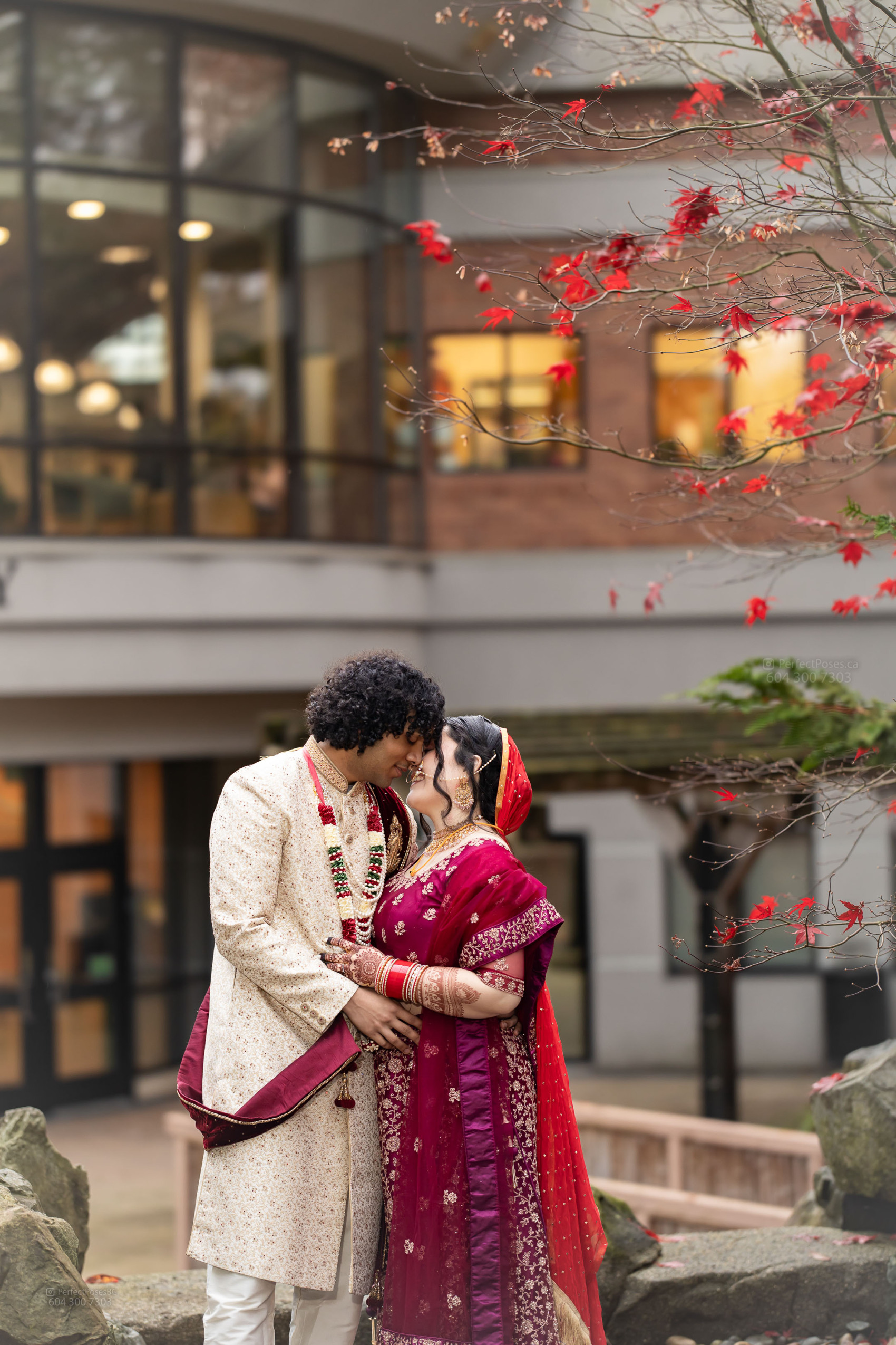 emotional first look wedding photos bc